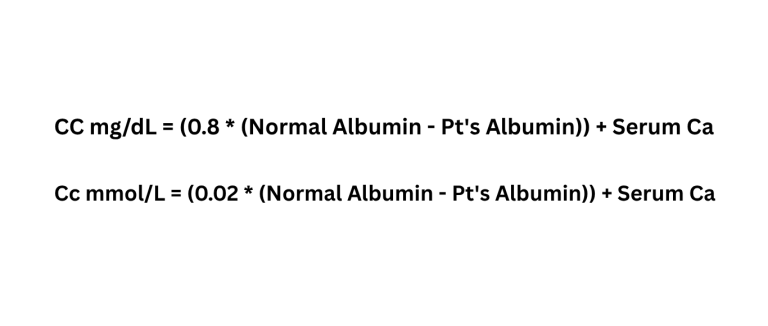 Calcium Correction Calculator Effective for Hypoalbuminemia and